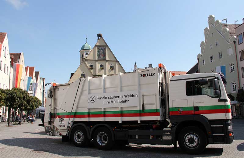 Müllfahrzeug der Stadt Weiden i.d.OPf.