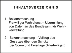 Inhaltsverzeichnis - Amtsblatt Nr. 21 / 2023