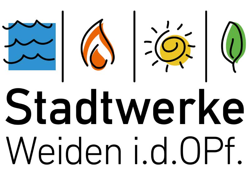 Die Grafik zeigt das Logo der Stadtwerke Weiden i.d.OPf.